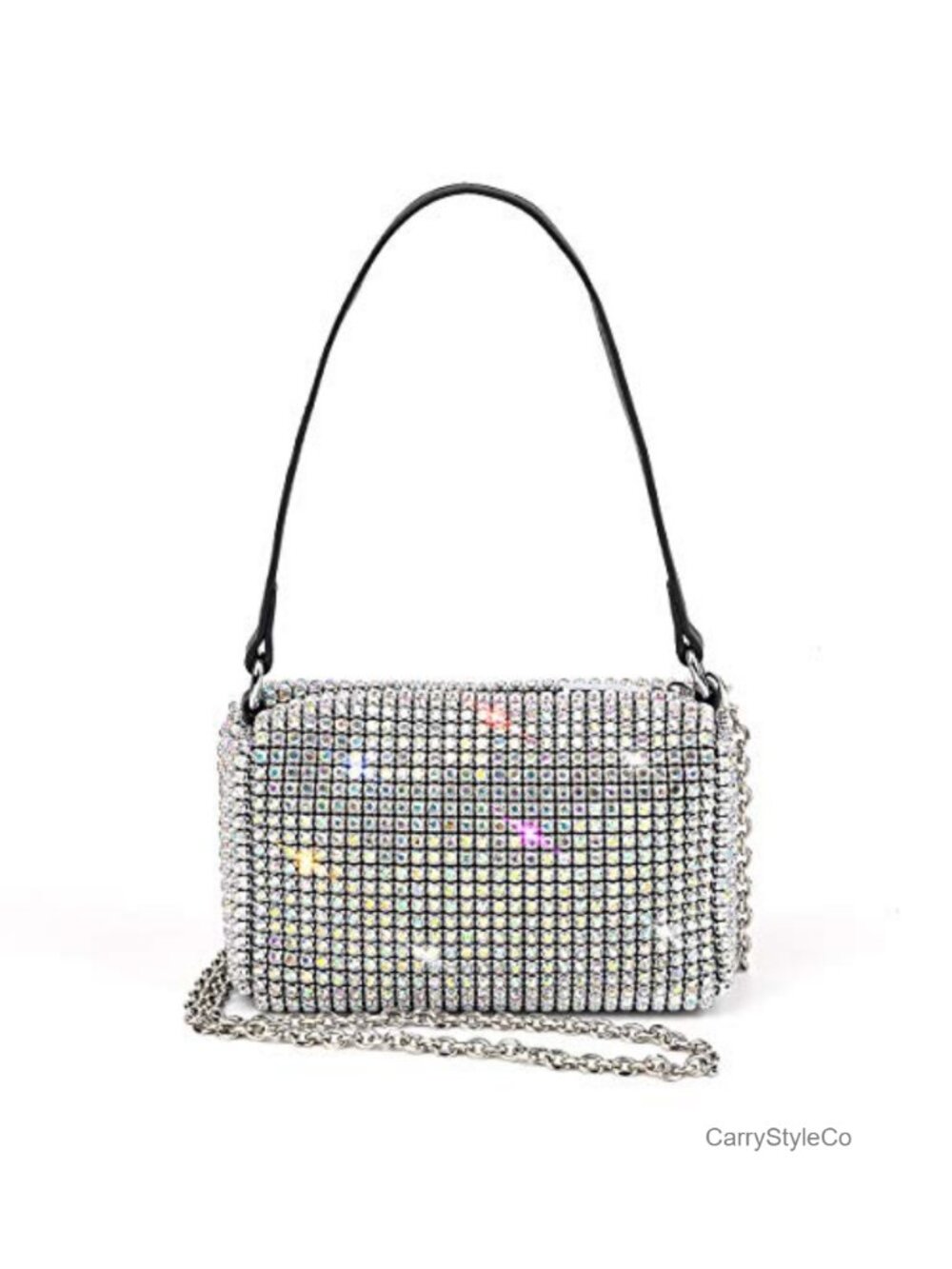 Crystal Evening Clutch Bag for Women, Rhinestone Bling Wedding Party Purse,